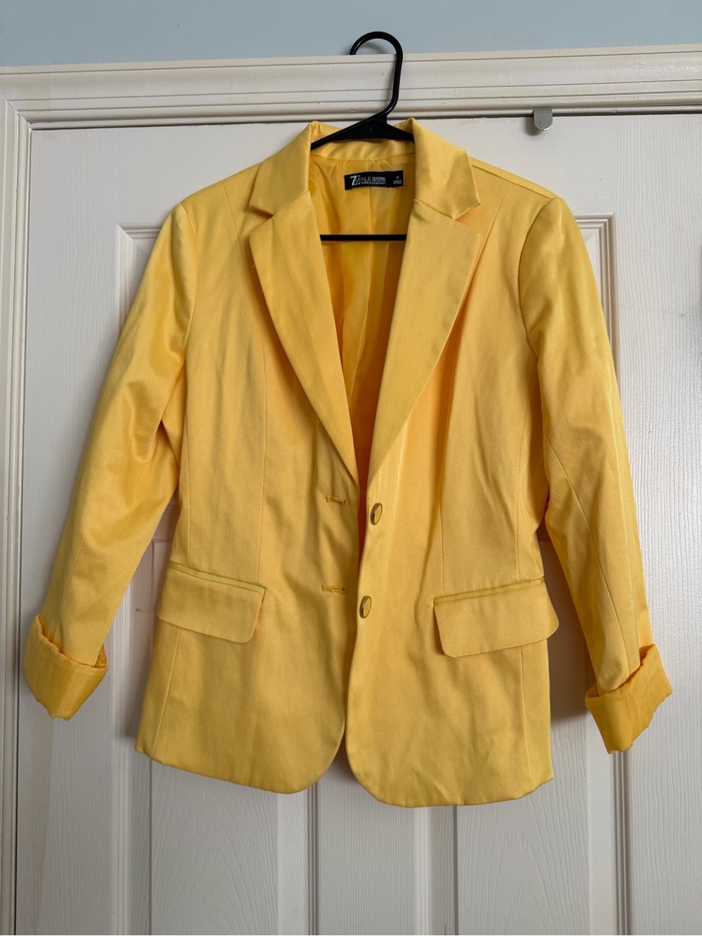New York & Company Yellow Women's Blazer